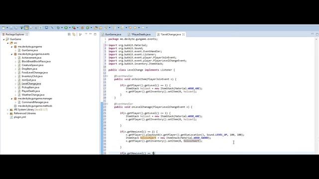 Java Bukkit #2 - GunGame Programmieren смотреть онлайн
