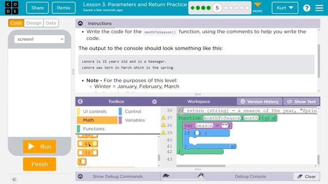 Code.org Lesson 3.4 Parameters and Return Practice | Tutorial with Answers | Unit 7 CSP смотреть онлайн