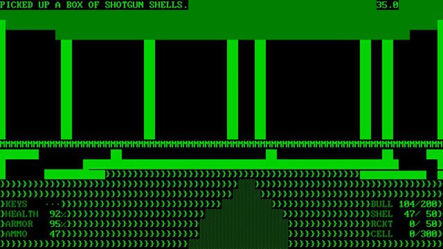 FastDoom dev build. IBM MDA text mode. смотреть онлайн