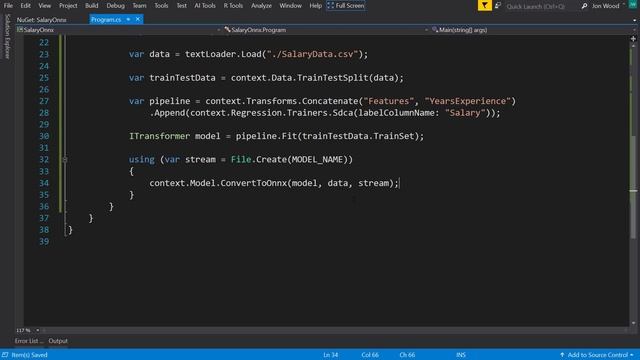 How to Read and Write an ONNX Model in ML.NET смотреть онлайн