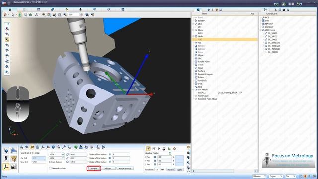 Change CAD Datum using Rational DMIS смотреть онлайн
