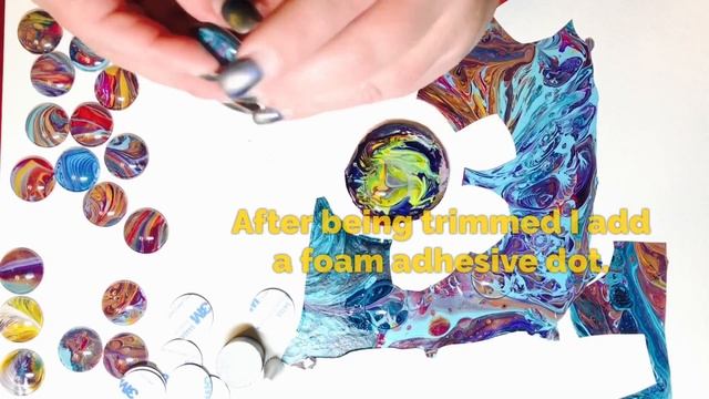 Fluid Art MAGNETS made with Acrylic Poured Skins смотреть онлайн