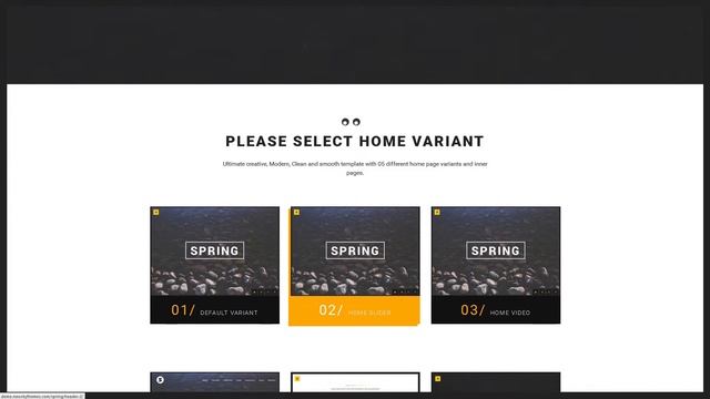 Spring - Creative One Page Wordpress Theme смотреть онлайн