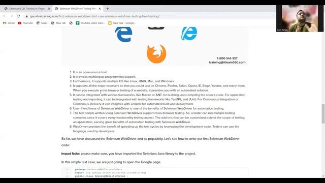 How To Write First Selenium Code in Java (free Training Tutorial) смотреть онлайн