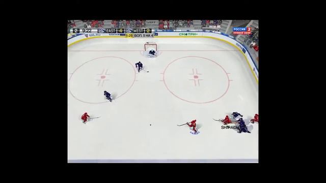 Матч Звезд КХЛ. Запад(Даниил Леплей) vs Восток(Евгений Ветров) смотреть онлайн