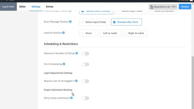 Restrict Blank Form Submission with WP Fluent Form WordPress Plugin смотреть онлайн