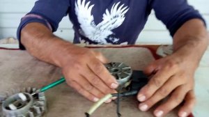 как поствить зажигание с бензопилы или тримера на минск восход БЕЗ ТОКАРНЫХ РАБОТ ..подробно