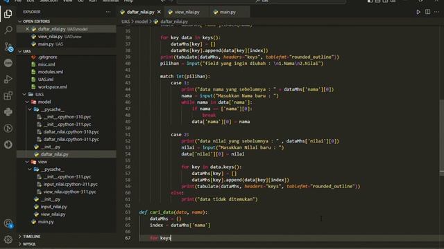 Membuat program python list, __init__.py dengan method method tersebut. смотреть онлайн