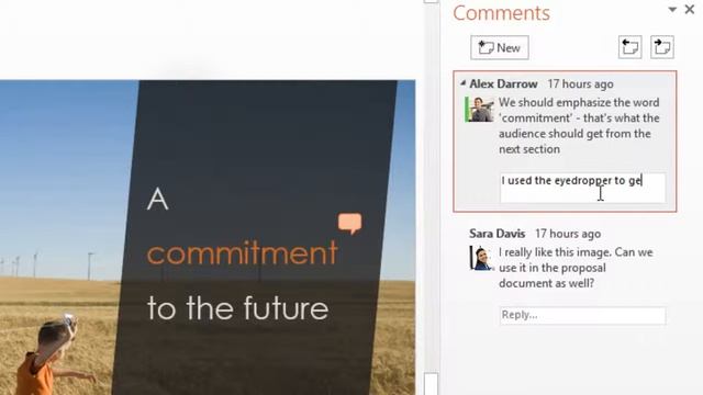 PowerPoint 2013 Reply Comment смотреть онлайн