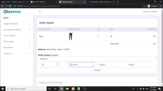 Step by step create an eCommerce website using PHP - Part 16 (Shiprocket Ship API Implementation) смотреть онлайн