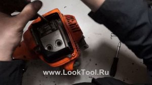 Хускварна 128R Чистка глушителя !!!