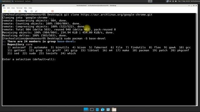 How to Install Google Chrome on EndeavourOS | Installing Chrome Browser on EndeavourOS Linux смотреть онлайн