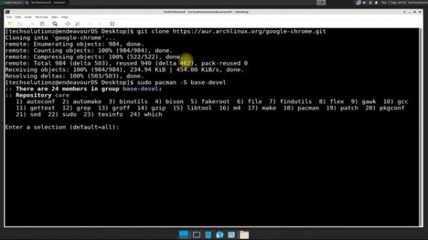 How to Install Google Chrome on EndeavourOS | Installing Chrome Browser on EndeavourOS Linux
