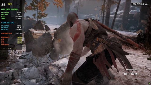 God Of War : GTX 1650 Super + i5 3470 - Original Settings - 1080P смотреть онлайн