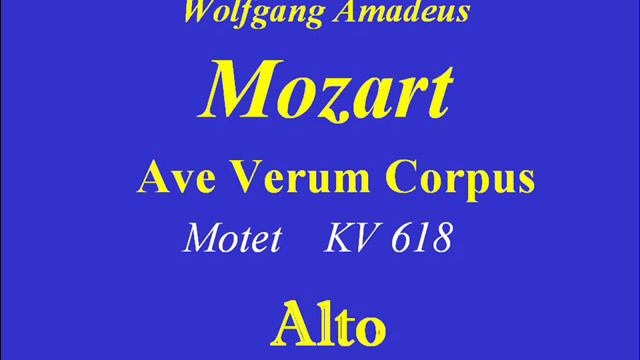 Alto-Ave Verum-Mozart.wmv смотреть онлайн