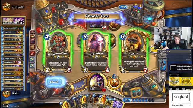 (Hearthstone) Brutal Golden Monkey Thoughtsteal смотреть онлайн