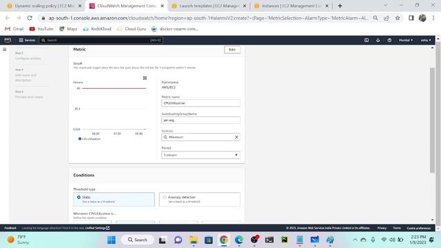 AWS Autoscaling with Dynamic Policy Demo Step by Step | SNS | Cloudwatch смотреть онлайн