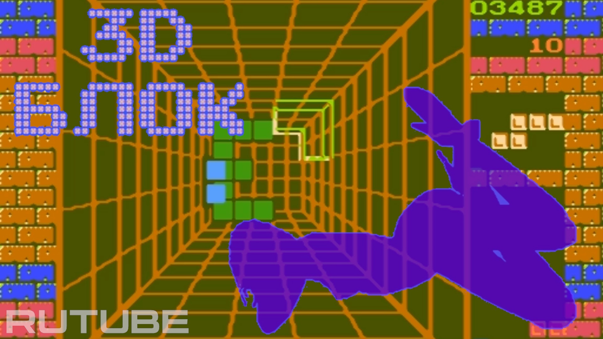 3D Block (Rus) (NES - Dendy - Famicom - 8 bit) - Полное прохождение трёхмерного тетриса на Денди смотреть онлайн