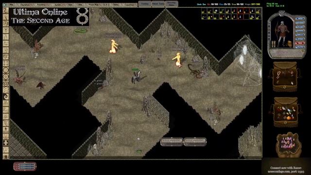 Ultima Online UOSA Second Age Farming Fire Dungeon for SILVER COINS?!?!? смотреть онлайн
