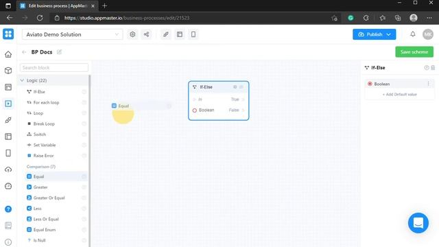 AppMaster.io Docs: Logic, If-Else смотреть онлайн