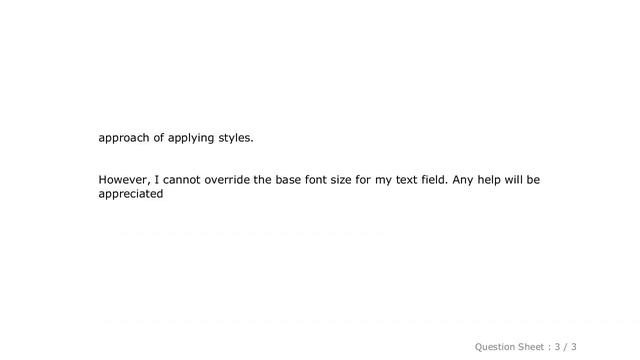 CSS : Cannot change font size of text field in material ui смотреть онлайн
