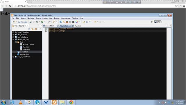 Less Tutorial basic in English Variable,Mixins,Nested Elements) смотреть онлайн