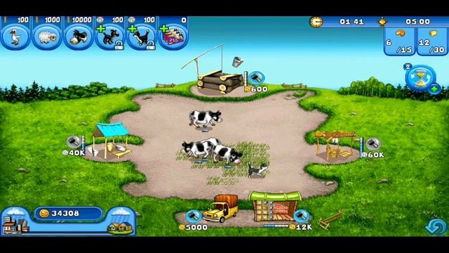 Перепрохождение игры Весёлая ферма (бесплатная версия(Android)) Уровень 28 на золото смотреть онлайн