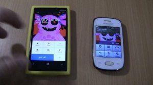 Angry Luntik Incoming call&Outgoing call at the Same Time Samsung Galaxy Pocket Neo+Nokia Lumia 920