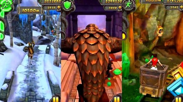 Temple Run 2 Frozen Shadows VS Blazing Sands VS Sky Summit Android Gameplay HD #3