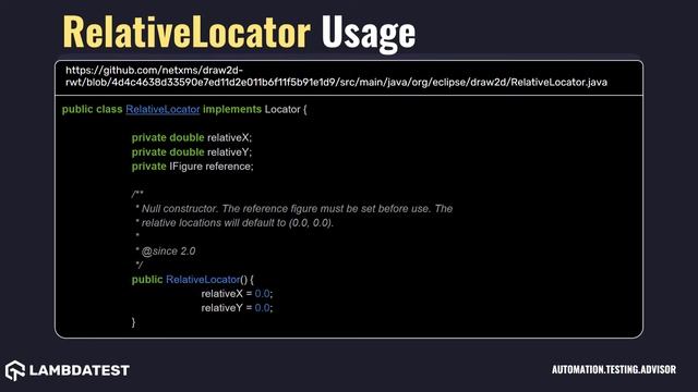 org openqa selenium support locators RelativeLocator with examples смотреть онлайн
