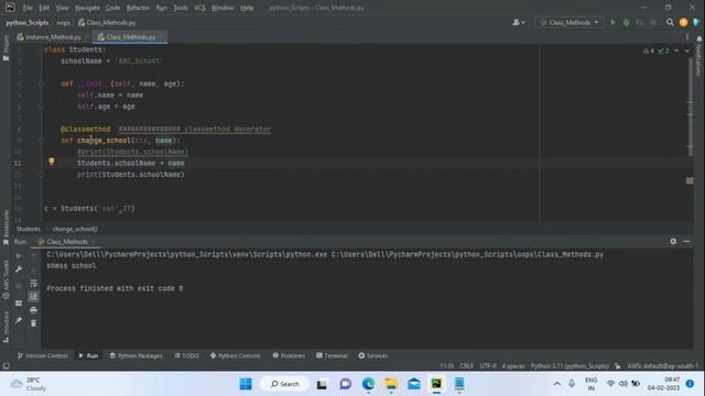 Day21 Python Class Methods смотреть онлайн
