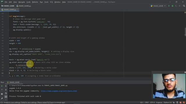 complete SNAKE GAME USING PYGAME смотреть онлайн