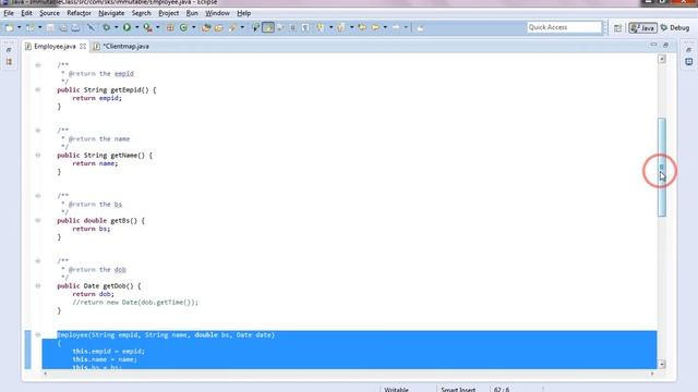 How to Create Custom Immutable class in java смотреть онлайн