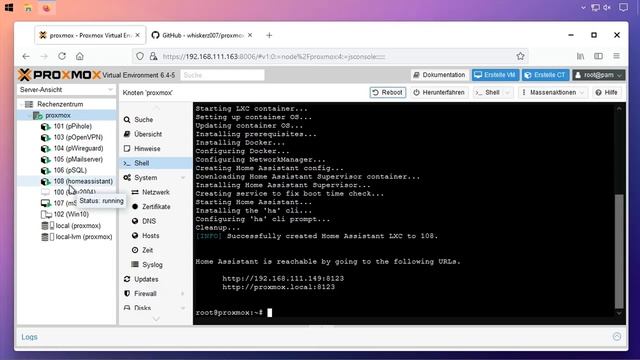 Proxmox: HomeAssistant im LXC смотреть онлайн