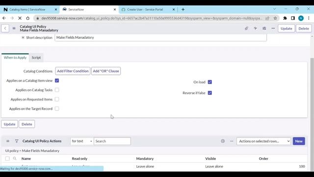 ServiceNow | how to create catalog UI policy | catalog ui policy смотреть онлайн