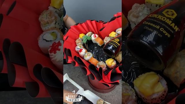 Букет из роллов, букет из суши своими руками смотреть онлайн