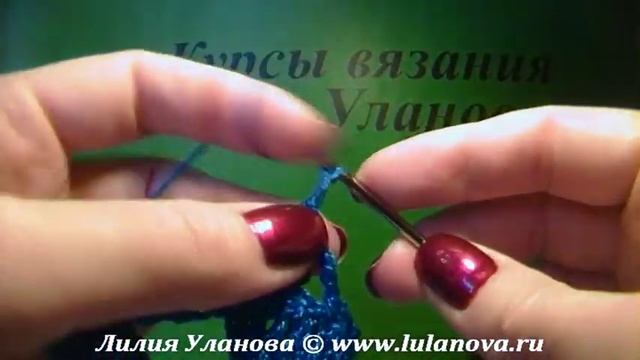 Узор Хвост павлина - Crochet pattern peacock's tail - веера и ракушки крючком смотреть онлайн