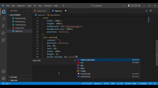 QR scanning animation with css | Middle class coder | Front-end development смотреть онлайн