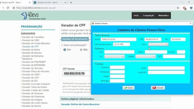Tutorial 1 Sistema Ordem de Serviço Explicação e Cadastro de Clientes смотреть онлайн
