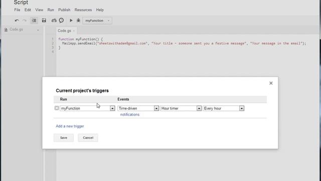Tutorial #1: Notifications in New Sheets with Google Apps Script смотреть онлайн