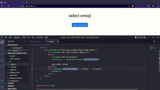 How to add an emoji picker in React смотреть онлайн