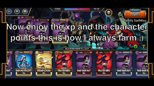 Skullgirls mobile | how to level characters fast смотреть онлайн