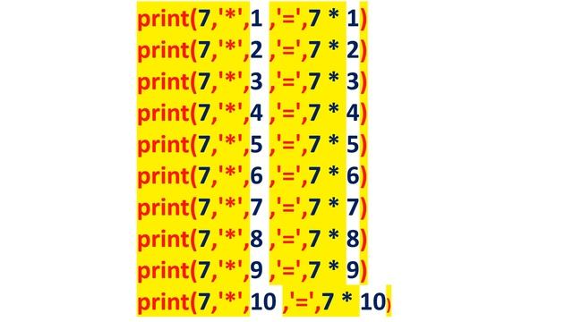 how to print table of entered number in Python смотреть онлайн