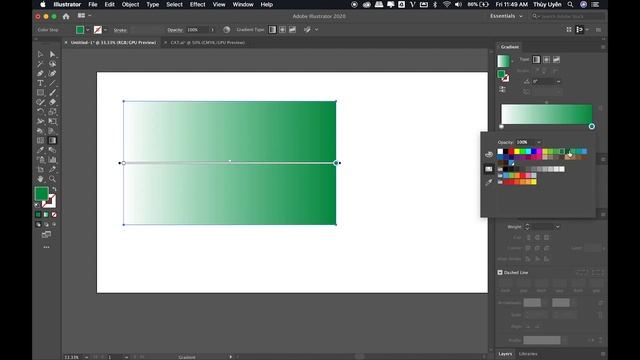 Bài 9: Sử dụng Màu Sắc trong Adobe Illustrator | Thùy Uyên смотреть онлайн