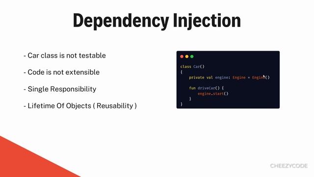 What is Dependency Injection? Tutorial - CheezyCode (Hindi) #1 смотреть онлайн