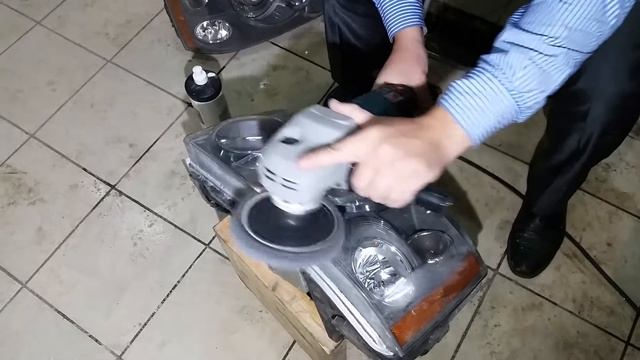 Полировка Фар на Range Rover Sport - Этап третий. Финишная полировка. смотреть онлайн