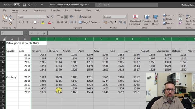 Level 1 Excel Lesson 6 : Various formatting in Excel смотреть онлайн