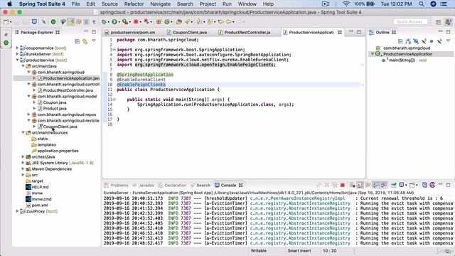 Spring Cloud Declarative REST Client using Feign смотреть онлайн