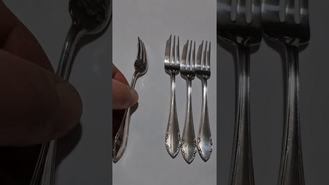 Серебряные ложки под торт , 4 штуки , 800 проба , 121 грамм смотреть онлайн