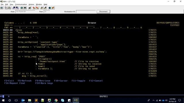 Calling POST API from RPGLE | HTTPAPI | yusy4code смотреть онлайн